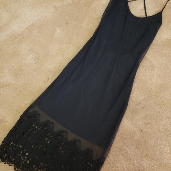 Blanc crochet bottom mesh dress, S. - Picture 10 of 14